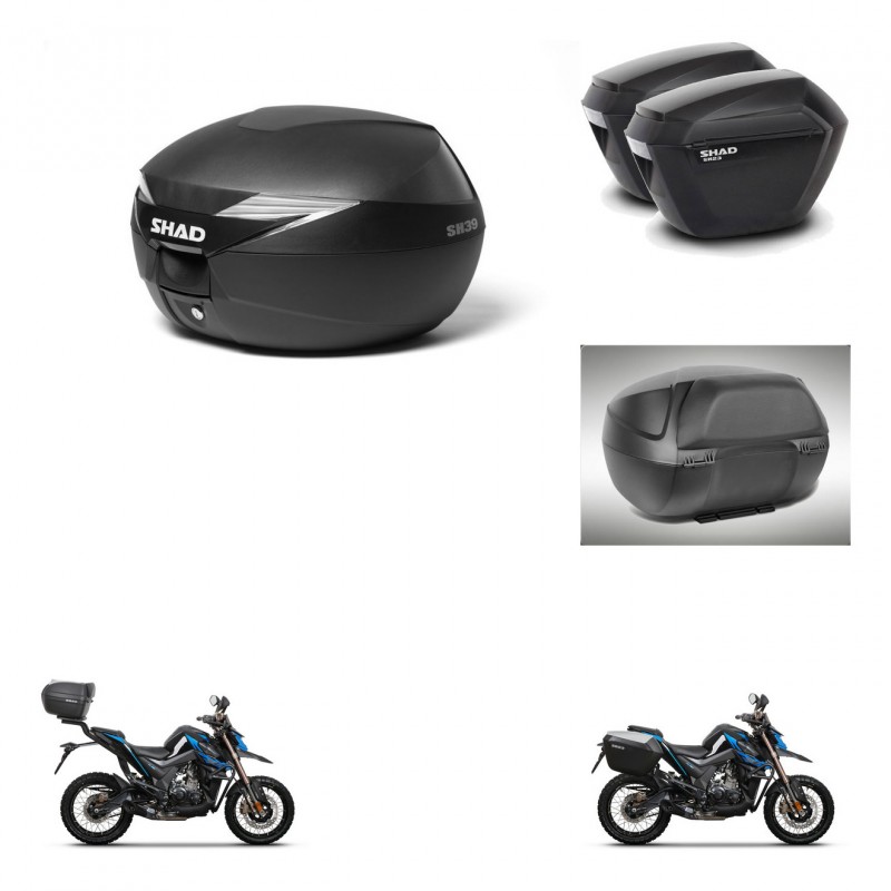 SHAD Maletas sh23 + soporte montaje Baul maleta accesorios KIT-471696