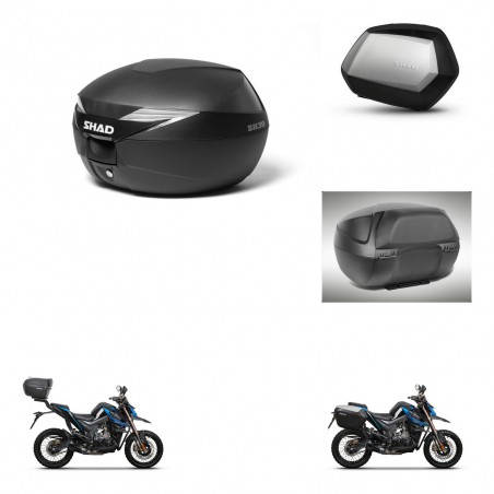 SHAD Maletas SH35 PREMIUM + soporte montaje Baul maleta accesorios KIT-471697