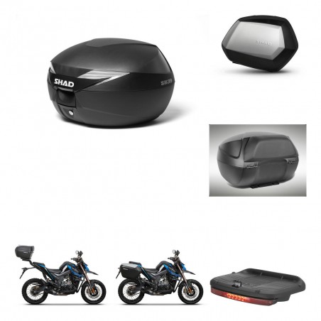 SHAD Maletas SH35 PREMIUM + soporte montaje Baul maleta accesorios KIT-471703