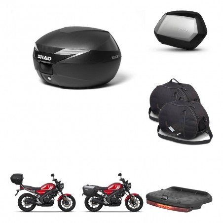 SHAD Maletas SH35 PREMIUM + soporte montaje Baul maleta accesorios KIT-471716