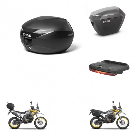 SHAD Maletas sh23 alu + soporte montaje Baul maleta accesorios KIT-471789