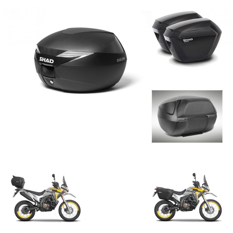 SHAD Maletas sh23 + soporte montaje Baul maleta accesorios KIT-471792