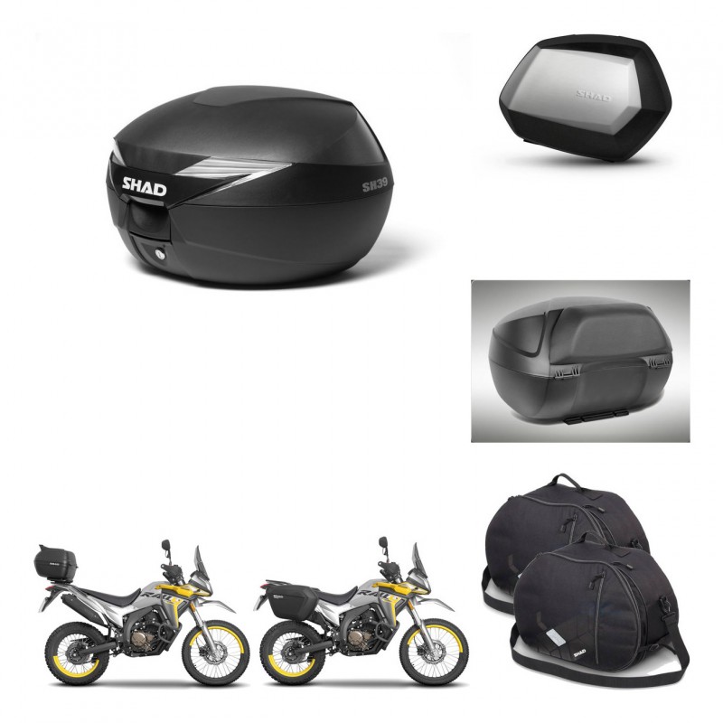 SHAD Maletas SH35 PREMIUM + soporte montaje Baul maleta accesorios KIT-471794