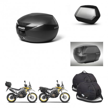 SHAD Maletas SH35 PREMIUM + soporte montaje Baul maleta accesorios KIT-471794