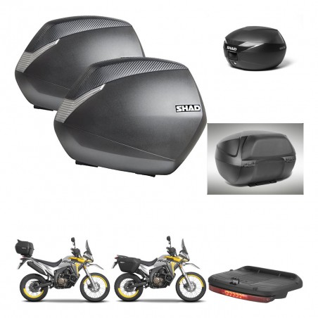 SHAD Suitcase trunk + mounting bracket SH36 suitcases accessories KIT-471796