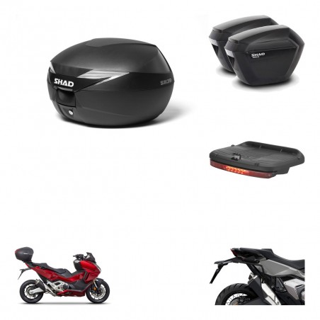 SHAD Maletas sh23 + soporte montaje Baul maleta accesorios KIT-471810