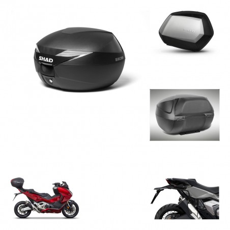 SHAD SH35 PREMIUM suitcases + mounting bracket suitcase trunk accessories KIT-471817