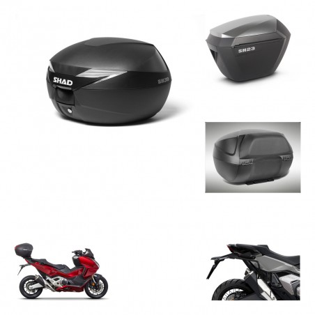 SHAD Maletas sh23 alu + soporte montaje Baul maleta accesorios KIT-471819