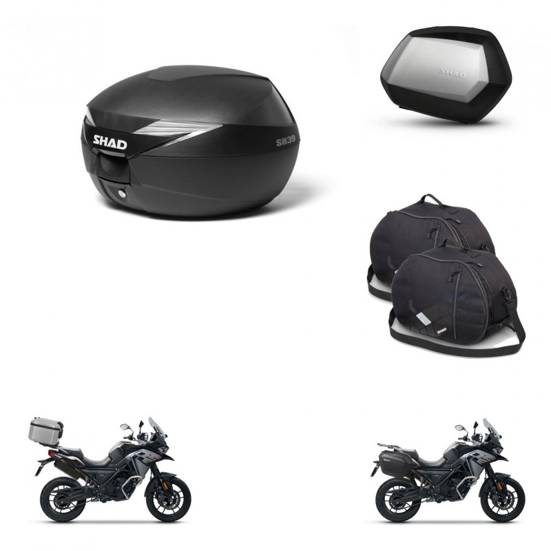 SHAD Maletas SH35 PREMIUM + soporte montaje Baul maleta accesorios KIT-471830