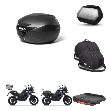 SHAD SH35 PREMIUM suitcases + mounting bracket suitcase trunk accessories KIT-471836