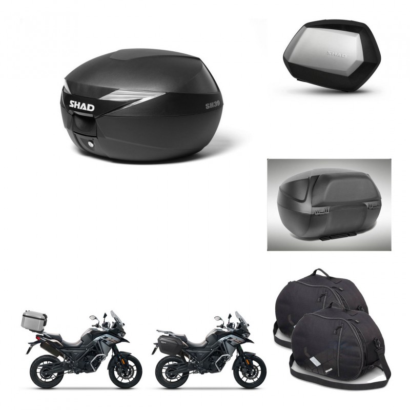 SHAD Maletas SH35 PREMIUM + soporte montaje Baul maleta accesorios KIT-471842