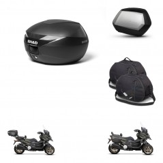 SHAD Maletas SH35 PREMIUM + soporte montaje Baul maleta accesorios KIT-471854