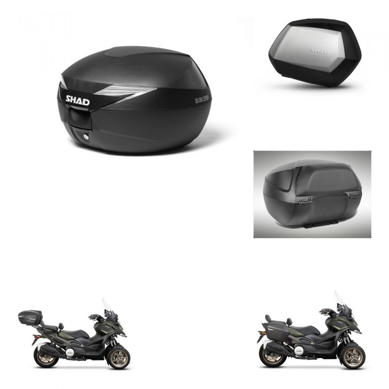 SHAD Maletas SH35 PREMIUM + soporte montaje Baul maleta accesorios KIT-471865