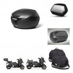 SHAD Maletas SH35 PREMIUM + soporte montaje Baul maleta accesorios KIT-471866