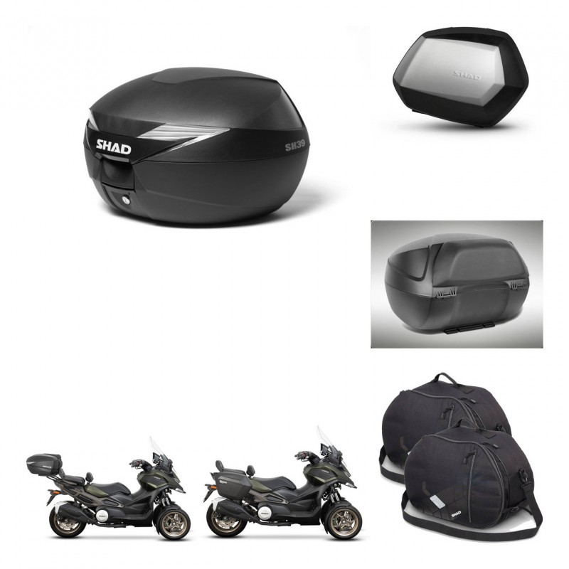 SHAD Maletas SH35 PREMIUM + soporte montaje Baul maleta accesorios KIT-471866