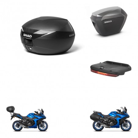 SHAD Maletas sh23 alu + soporte montaje Baul maleta accesorios KIT-471885