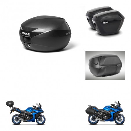 SHAD Maletas sh23 + soporte montaje Baul maleta accesorios KIT-471888