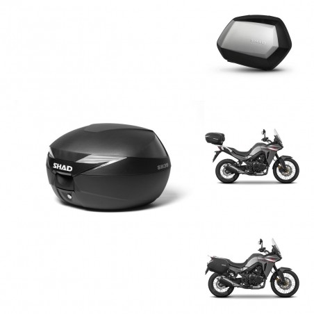SHAD Maletas SH35 PREMIUM + soporte montaje Baul maleta KIT-471925