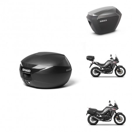 SHAD Maletas sh23 alu + soporte montaje Baul maleta KIT-471927