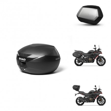SHAD Maletas SH35 PREMIUM + soporte montaje Baul maleta KIT-471949
