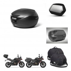 SHAD Maletas SH35 PREMIUM + soporte montaje Baul maleta accesorios KIT-471962