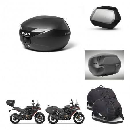 SHAD SH35 PREMIUM suitcases + mounting bracket suitcase trunk accessories KIT-471962