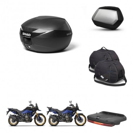 SHAD Maletas SH35 PREMIUM + soporte montaje Baul maleta accesorios KIT-471980