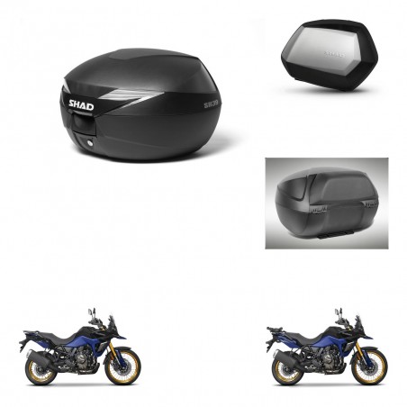 SHAD Maletas SH35 PREMIUM + soporte montaje Baul maleta accesorios KIT-471985