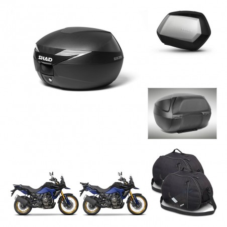 SHAD Maletas SH35 PREMIUM + soporte montaje Baul maleta accesorios KIT-471986