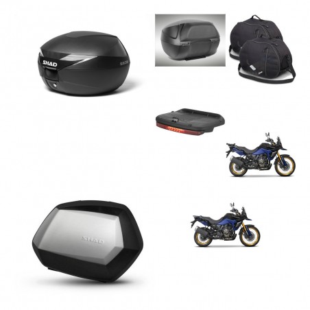 SHAD Maletas SH35 PREMIUM + soporte montaje Baul maleta accesorios KIT-471992