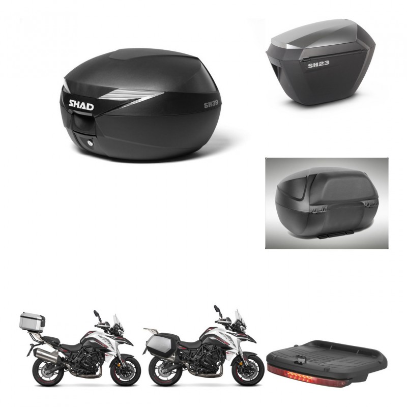 SHAD SH23 alu suitcases + mounting bracket suitcase trunk accessories KIT-472017