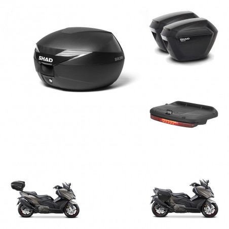 SHAD Maletas sh23 + soporte montaje Baul maleta accesorios KIT-472026