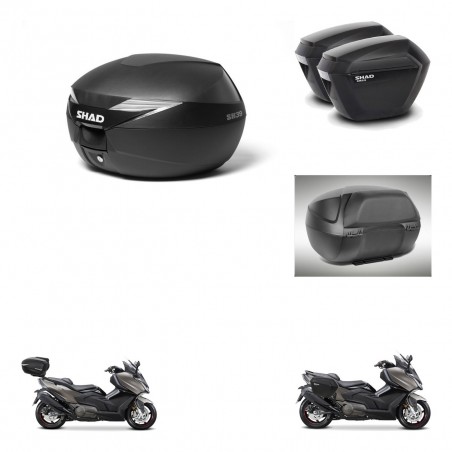 SHAD Maletas sh23 + soporte montaje Baul maleta accesorios KIT-472032