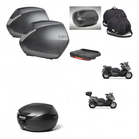 SHAD Baul maleta + soporte montaje maletas SH36 accesorios KIT-472037