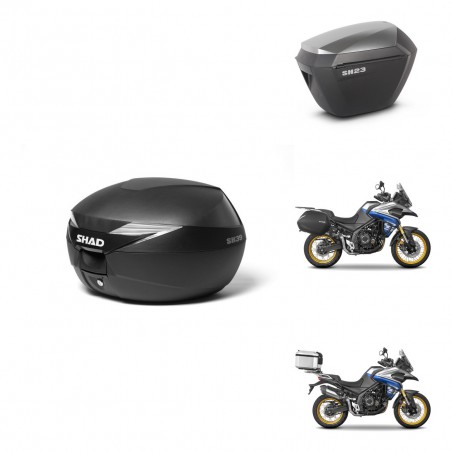 SHAD Maletas sh23 alu + soporte montaje Baul maleta KIT-472047