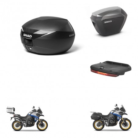 SHAD Maletas sh23 alu + soporte montaje Baul maleta accesorios KIT-472053