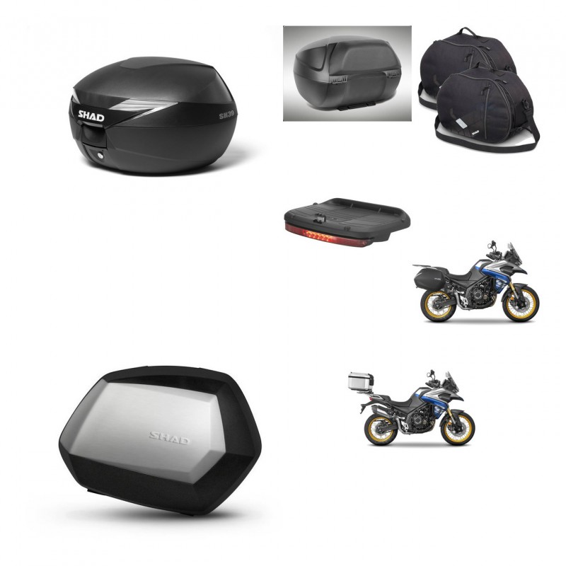 SHAD Maletas SH35 PREMIUM + soporte montaje Baul maleta accesorios KIT-472064
