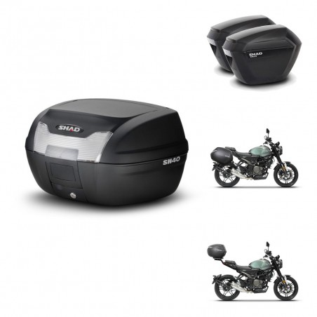 SHAD Maletas sh23 + soporte montaje baul SH40 KIT-472074