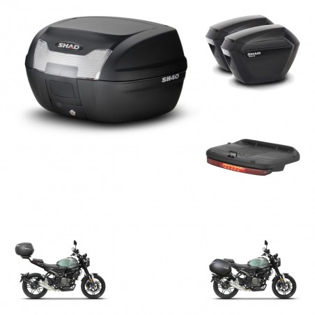 SHAD Maletas sh23 + soporte montaje baul SH40 accesorios KIT-472076