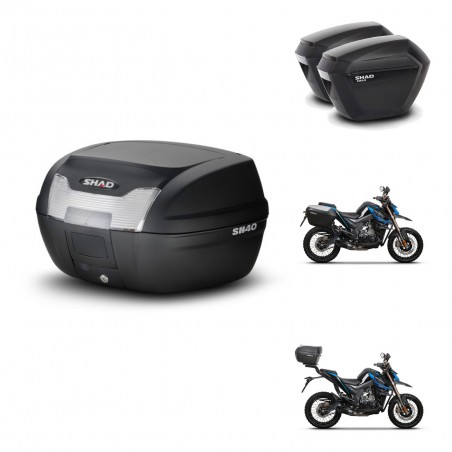 SHAD Maletas sh23 + soporte montaje baul SH40 KIT-472082