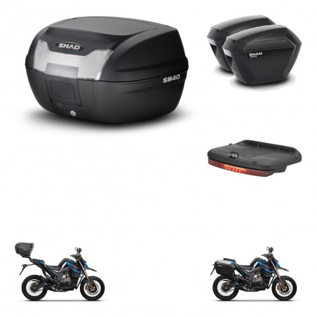 SHAD SH23 suitcases + mounting bracket SH40 trunk accessories KIT-472084