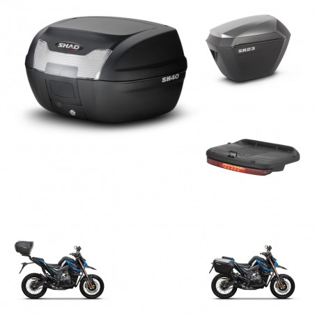 SHAD Maletas sh23 alu + soporte montaje baul SH40 accesorios KIT-472085