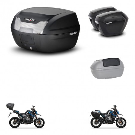 SHAD Maletas sh23 + soporte montaje baul SH40 accesorios KIT-472086