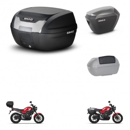 SHAD Maletas sh23 alu + soporte montaje baul SH40 accesorios KIT-472095