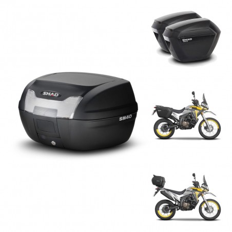 SHAD SH23 suitcases + mounting bracket SH40 trunk KIT-472114