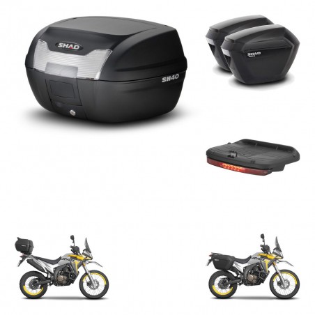 SHAD Maletas sh23 + soporte montaje baul SH40 accesorios KIT-472116