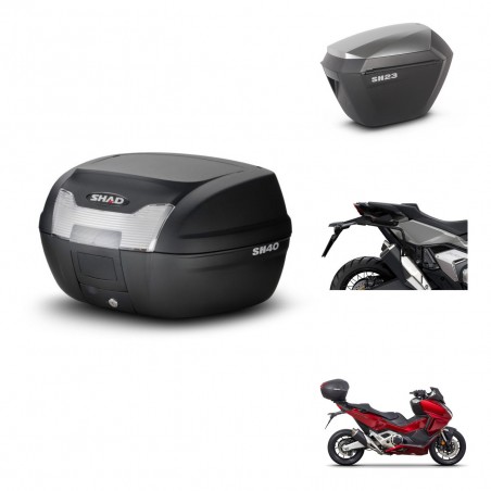 SHAD Maletas sh23 alu + soporte montaje baul SH40 KIT-472123