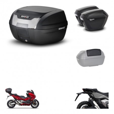 SHAD Maletas sh23 + soporte montaje baul SH40 accesorios KIT-472126