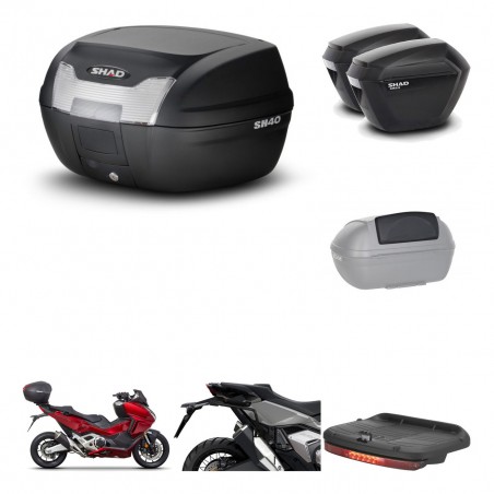 SHAD Maletas sh23 + soporte montaje baul SH40 accesorios KIT-472128