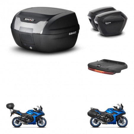 SHAD Maletas sh23 + soporte montaje baul SH40 accesorios KIT-472148